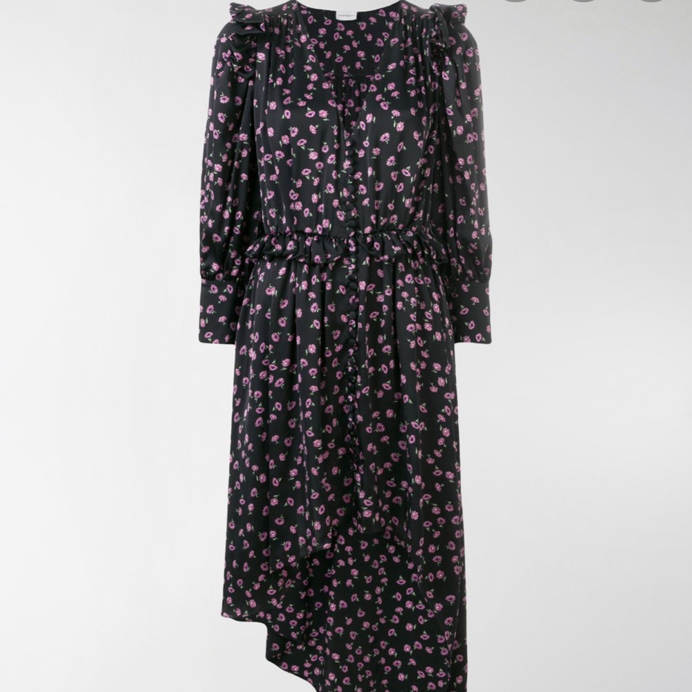 Magda Butrym Floral Asymmetrical Dress